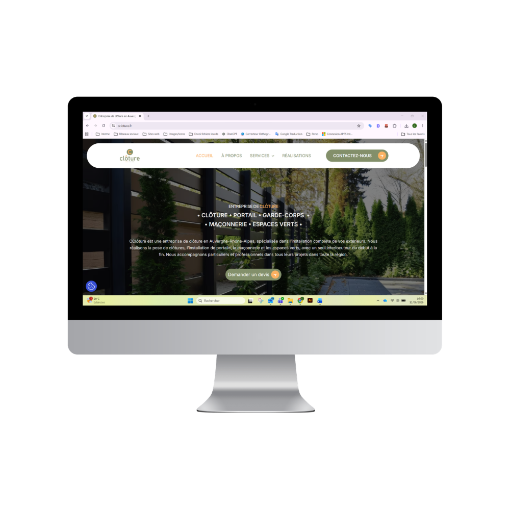 Création de site web artisan
